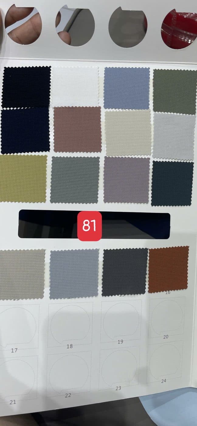 Sổ mẫu Thun thể thao 6601 (dòng nylon 81)