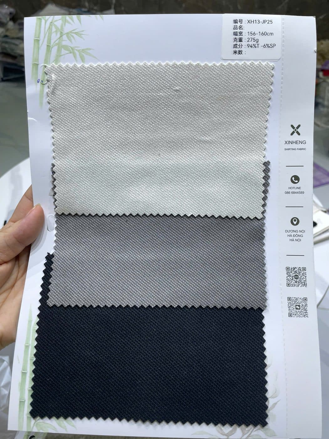 Sổ mẫu Da lộn twill JP25