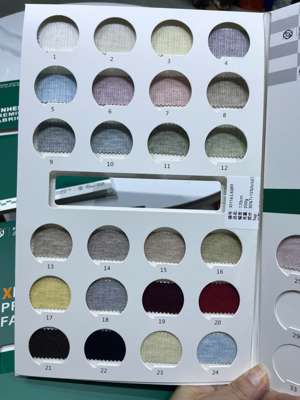 Sổ mẫu Cotton melange L6089