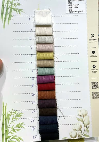 Sổ mẫu Xương cá Linen-Lyocell 62032
