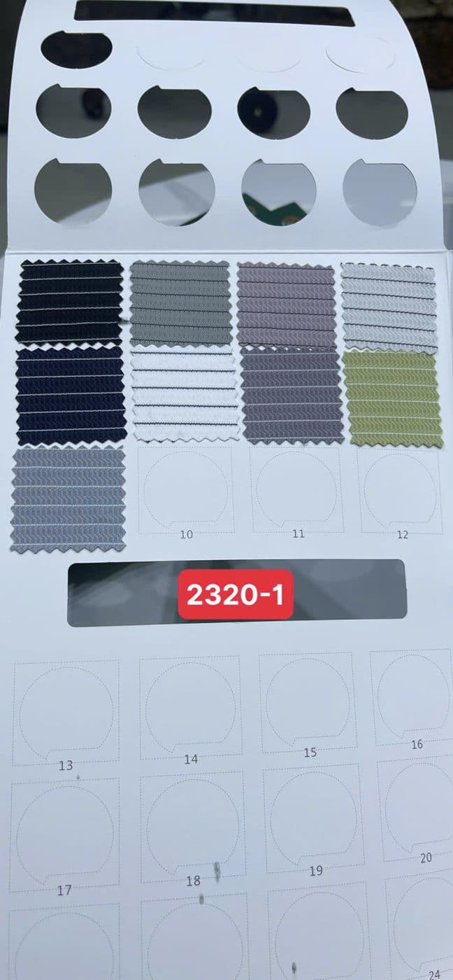 Sổ mẫu thực tế Gân jacquard 2320-1