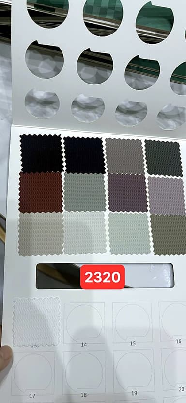 Sổ mẫu Thun thể thao 2320 (vân chữ V herringbone)