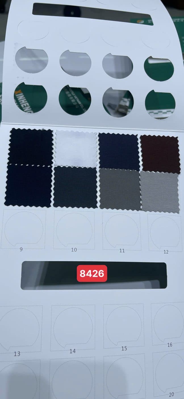 Sổ mẫu Thun thể thao 8426 (trơn)