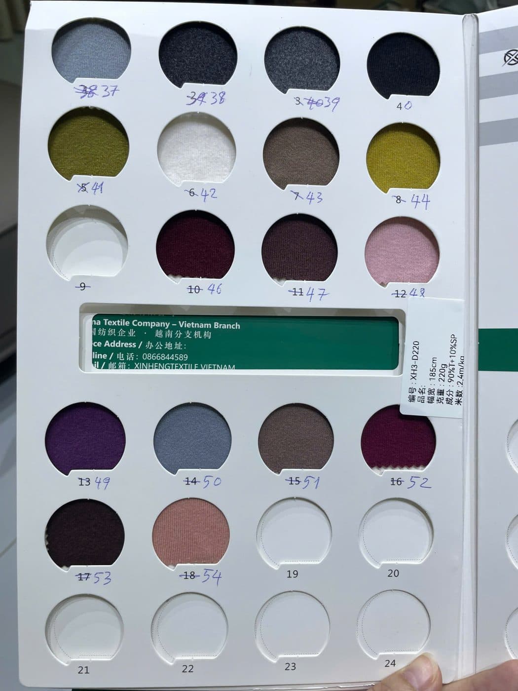Ảnh sổ mẫu XH3-D220