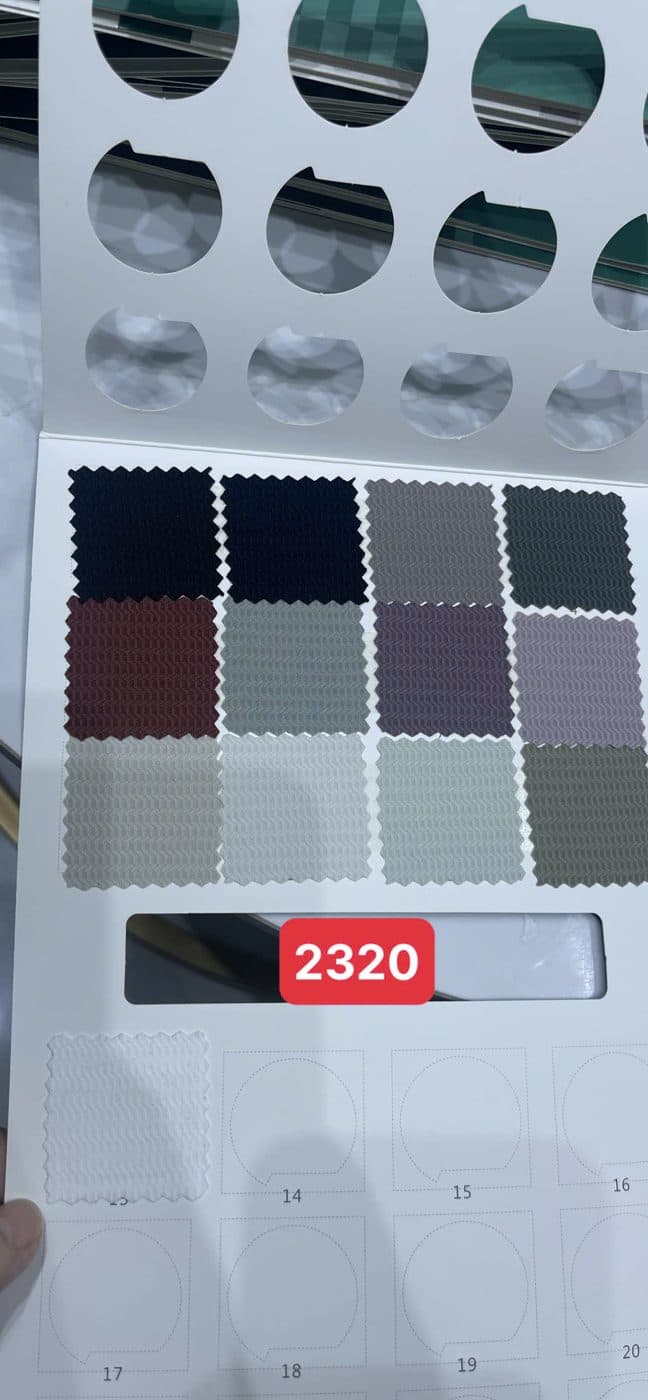 Sổ mẫu thực tế Thun thể thao 2320 (vân chữ V herringbone)