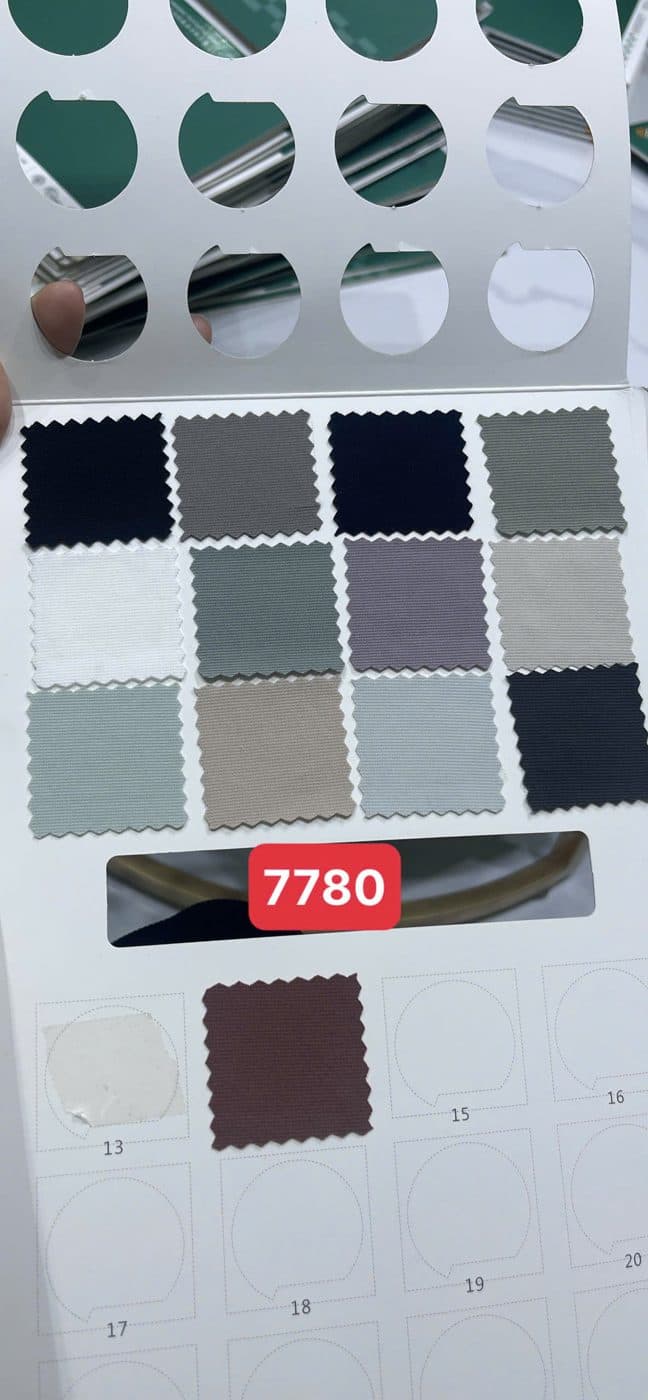 Sổ mẫu thực tế Thun thể thao 7780 (trơn)