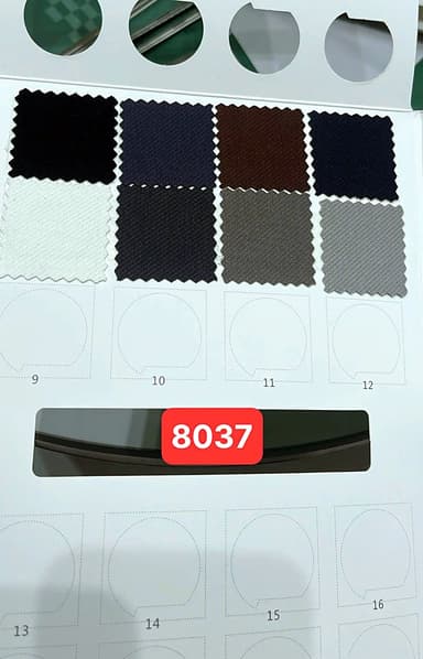 Sổ mẫu Thun thể thao 8037 (twill vân chéo)