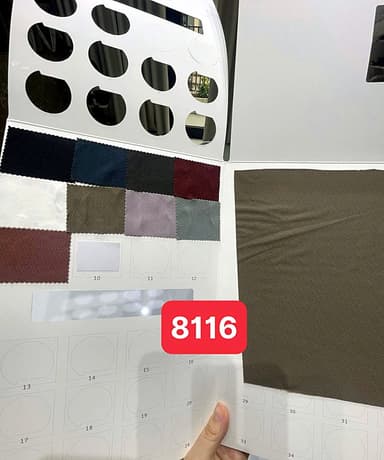 Sổ mẫu Thun thể thao 8116 (jacquard hồi văn)