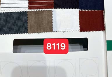 Sổ mẫu Thun thể thao 8119 (vân xương cá + sọc)