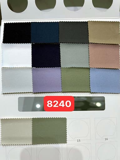 Sổ mẫu Thun thể thao 8240 (vân hạt/pique)