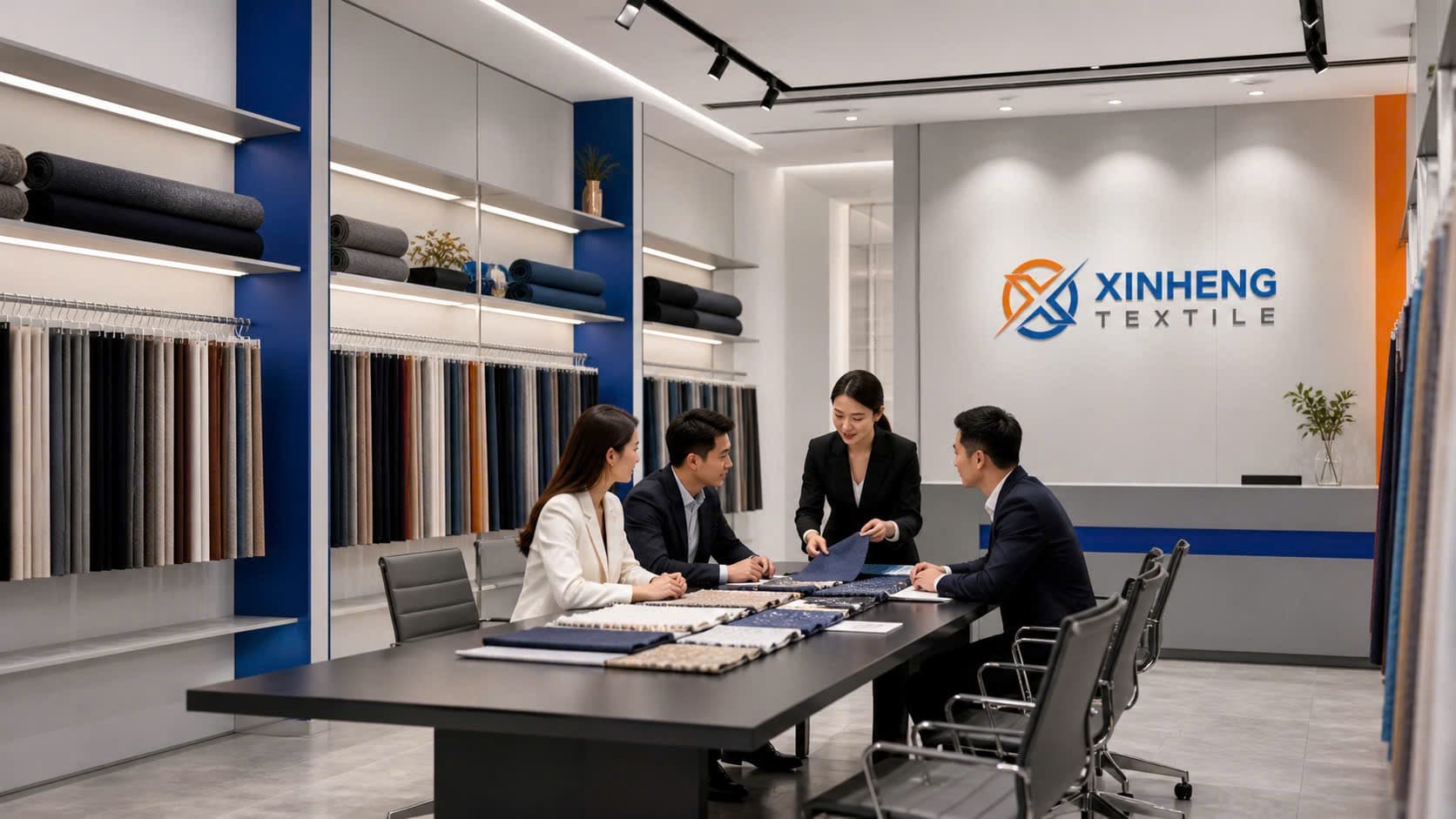 Phòng tư vấn mẫu vải